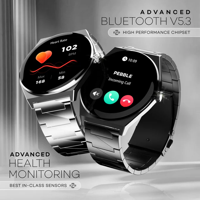 Pebble Royale Steel Smartwatch