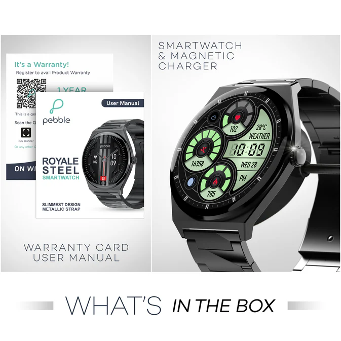 Pebble Royale Steel Smartwatch